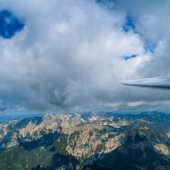 Flugwegposition um 09:09:05: Aufgenommen in der Nähe von Aflenz Kurort, 8623 Aflenz Kurort, Österreich in 2053 Meter